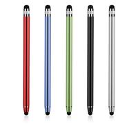 Andibro Penna Touch,5 Pezzi Penna Tablet Penna Stilo 2 in 1 Universale Pennino Alta sensibilità Fine Point Stylus Pen per Touch Screen Smartphone Pad
