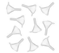 Andibro Piccolo imbuto in plastica, 10 pezzi, mini imbuto per riempire bottiglie, bicchieri, profumi, polveri, oli essenziali, shampoo, sabbia, bottiglie da laboratorio