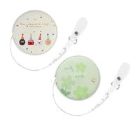 Andiker 2 Pack Tape Measure, 60 In/1,5 m, nastro doppio retrattile, morbido con motivi attraenti, piccolo bottone per il corpo, per cucito, vita, animali domestici