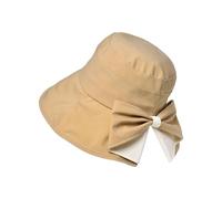 Andiker Cappello da sole da donna, a tesa larga, traspirante, con bel design a fiocco pieghevole, protezione solare UV, per esterni
