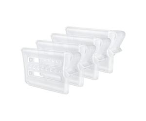 Andiker Divisori Per Frigorifero 4 Pezzi, Divisori Organizzatori Per Frigo Regolabili, Separatori Per Cassetti In Plastica Mantengono Ordinato Gli Scaffali Per La Casa Cucina Ufficio