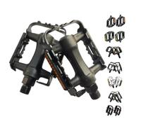 ANDINUS Pedali MTB Classic - Polimero rinforzato e Acciaio, con riflettenti, 101 x 69 x 26 mm, filettatura 9/16", resistenti e leggeri (MTB Classic - Polimero e Alluminio)