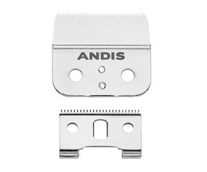 Andis 04604 Outliner II Trimmer Replacement Blade - Made of Stainless and Carbon Steel, Close-Cutting Square Blade, Deep Tooth Blade for Crisp Outlines & Designs - for GO & GTO Trimmers, Silver