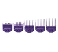 Andis 66345 - Set di 5 pettini magnetici Nano Argento, 1,5, 3, 6, 10 e 13 mm