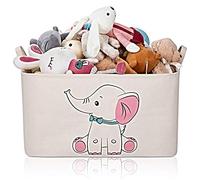 AndMart® | Cesta Giochi Bambini | Porta Giochi per Bambini Contenitore con Coperchio | Cesto Portagiochi Pieghevole in Tessuto | Cesta Porta Giochi | Contenitore Giocattoli Salvaspazio Portatutto