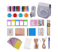 Andoer 12 in 1 kit di accessori compatible con fujifilm instax mini 11, include custodia per fotocamera, filtro per obiettivo, album, cornici per foto, adesivi fotografici, penna, tracolla