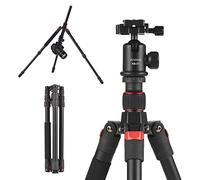 Andoer 153 cm Supporto per treppiede per fotocamera portatile in lega di alluminio con monopiede rimovibile a 360° Capacità di carico di 10kg con borsa di trasporto