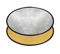 'Andoer 24 60 cm Portable pieghevole riflettore di luce riflettore per Fotografia Oro e Argento 2-in-1 per Fotografia Studio