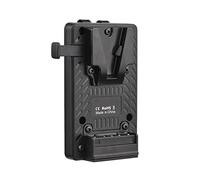 Andoer Adattatore sdoppiatore di alimentazione per piastra batteria con montaggio a V e leggero con clip da cintura