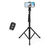 Andoer Andoer 157 cm / 61.8 in Smartphone Selfie Stick Treppiede da scrivania allungabile supporto per fotografia con clip per telefono otturatore remoto senza fili