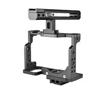 Andoer Andoer C15-B Camera Cage + Kit maniglia superiore Lega di alluminio con attacco per pattino freddo compatibile con fotocamera DSLR Nikon Z6 / Z7