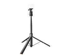 Andoer Asta per Selfie e Treppiede da 62,99", Monopiede Estensibile, Automatico con Vite da 1/4", Adatto a Fotocamere Action per Telefoni Cellulari, Leggero, Portatile, Fotografia,