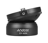 Andoer Base di livellamento per treppiede con livella a bolla offset, livellatore per treppiede per dslr