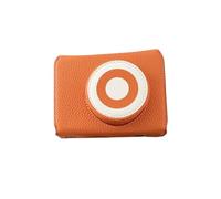 Andoer Borsa per Fotocamera retrò in Pelle PU con Custodia a Mezza Chiusura e Tracolla Regolabile, Adatta per Fotocamera XE5 (Arancia)