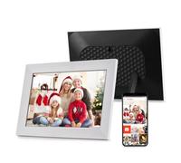Andoer Cornice Digitale WiFi 10.1 Pollici, Cornice Foto Digitale Pannello Touch LCD, Memoria 12GB, Rotazione Automatica, condivisione Tramite App, Regalo per la Famiglia e Gli amic