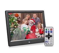 Andoer Cornice fotografica digitale da 10,1 pollici, cornice elettronica 1280 x 800 schermo IPS, supporta foto/video/musica/orologio/calendario con telecomando sul retro