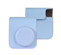 Andoer Custodia protettiva per fotocamera istantanea, borsa di immagazzinaggio in pelle PU per fotocamera con tracolla regolabile rimovibile di ricambio per Fujifilm instax Mini 12, blu
