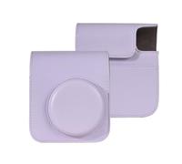Andoer Custodia protettiva per fotocamera istantanea, borsa di immagazzinaggio in pelle PU per fotocamera con tracolla regolabile rimovibile di ricambio per Fujifilm instax Mini 12, Viola