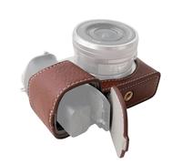Andoer Custodia protettiva per fotocamera portatile Custodia per fotocamera stile retrò Borsa da trasporto con apertura sul fondo con tracolla di ricambio per fotocamera Sony A6400/A6300/A6100/A6000