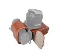 Andoer Custodia protettiva per fotocamera portatile, stile retrò, custodia per il trasporto, design inferiore con apertura e tracolla per fotocamera Fujifilm XS20/X-S20, Marrone