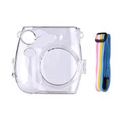 Andoer Custodia protettiva trasparente per fotocamera istantanea con ricambio per cordino arcobaleno per Fujifilm Instax Mini 7s / 7c
