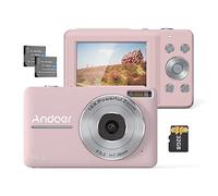 Andoer - Fotocamera compatta da 2,5 pollici, fotocamera compatta da 1080 p, 44 MP, con zoom 16 x, scheda di memoria da 32 GB, 2 batterie per adulti più anziani bambini
