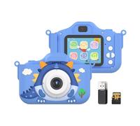 Andoer Fotocamera digitale 1080P per bambini con scheda TF da 32 GB, schermo IPS da 2,0 pollici, fotocamera digitale per selfie per bambini 3-12 ragazze ragazzi, regali per compleanno Natale