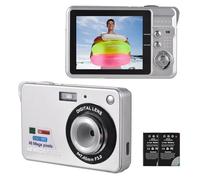 Andoer Fotocamera digitale 4K, 48 MP, 16 zoom autofocus, display TFT da 2,8 pollici, con flash di riconoscimento facciale, per adolescenti, ragazze, ragazzi (piccolo)