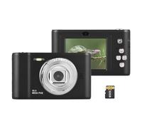 Andoer Fotocamera Digitale Compacta con Scheda SD da 32 GB, 1080P 50 MP, Schermo da 2,4 Pollici, Zoom 8X, Ideale per Bambini e Adolescenti