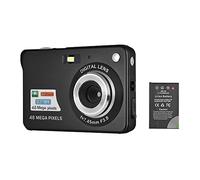 Andoer Fotocamera digitale portatile 1080P Videocamera 48MP Anti-tremore Zoom 8X Display LCD da 2,7 Pollici Rilevamento Volto Cattura Sorriso Batteria al Litio integrata