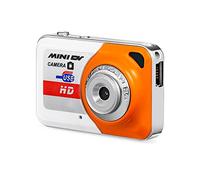 Andoer Fotocamera Digitale Portatile X6 Ad Alta Risoluzione, con Supporto DV, Slot per Scheda TF da 32 GB e microfono. (Arancia)