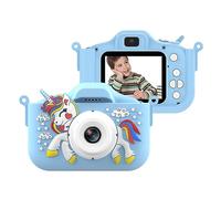 Andoer Fotocamera per bambini 1080P 48MP Fotocamera Digitale Bambini 2.0 Pollici Selfie Fotocamera con Funzione OTG Doppio Obiettivo Regali per 3 4 5 6 8 7 9 10 11 12anni Ragazzi e Bambine Blu