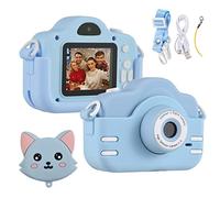 Andoer Fotocamera per bambini 1080P, fotocamera digitale per bambini con schermo IPS da 2,0 pollici, zoom 4x, fotocamera per selfie ricaricabile USB, con cordino, regalo per bambine e ragazzi di 3-12