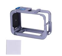 Andoer Gabbia metallica per action camera custodia metallica Action CAM copertura metallica fotocamera action 5Pro/4/3 ultra leggera in lega di alluminio 54g compatibile con filtri ND/CPL con (grigio