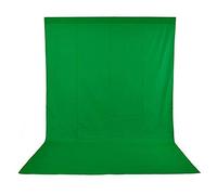 Andoer Green Screen 1,6 x 3m Green Screen Sfondo Fotografico Sfondo Foto Video Lavabile Sfondo Mussola per Studio Fotografia per Studio Fotografia Televisione Zoom YouTube Riunioni Online