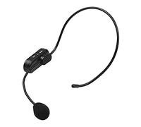 Andoer Headset All-Purpose Wireless Microphone UHF Wireless Mic Microphone System Built-in Battery with 3.5mm Plug/ 6.35mm Converter for Video Recording Vlogging Live Streaming Teaching Meeting