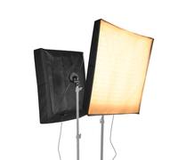 Andoer Illuminazione del Pannello Luce Video a Led Tappetino per Luce video LED Pieghevole Kit di Illuminazione Fotografica per Luce di Pannello Flessibile 70W LED 3000K-6500K Dimmerabile