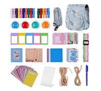 Andoer Kit di accessori per fotocamera istantanea 12 in 1 per Fujifilm Mini 11 con borsa per fotocamera/tracolla per fotocamera/album fotografico/clip per foto/cornice/cordoncino/adesivo/penna/filtro