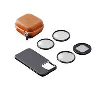 Andoer Kit di filtri per obiettivo del telefono da 67 mm con filtri CPL, astral, nebbia nera, anello adattatore magnetico e custodia protettiva per iPhone 15 Pro Max