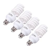 Andoer Lampadina per fotografia, 4 pezzi, E27, 220 V, 5500 K, 45 W, luce diurna per studio fotografico