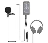 Andoer Mini Clip-on Lapel Lavalier Microfono a Condensatore con Connettore di Uscita Cuffie da 3,5 mm per iPad Android Smartphone DSLR Macchina Fotografica Computer Portatile