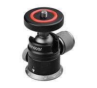 Andoer Mini treppiede panoramico a 360° girevole, testa a sfera con base scalata, montaggio universale 1/4" per fotocamera DSLR senza specchio, montaggio su treppiede