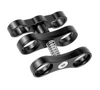 Andoer Morsetto a sfera da 1 pollice in lega di alluminio per supporto per fotocamera subacquea con braccio leggero subacqueo