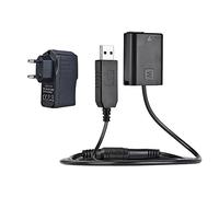 Andoer NP-FW50 - Batteria fittizia + cavo di alimentazione USB 5V 2A con spina di alimentazione di ricambio per AC-PW20 per Sony NEX-3/5/6/7 Series A33 A37 A35 A7 A7 A7II A6000 A6300