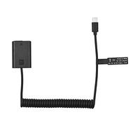Andoer NP-FW50 Dummy Battery Adapter USB-C Coupler Adapter with USB Type-C Spring Power Cable Replacement for Sony Alpha A5000 A5100 A6000 A6300 A6400 A6500 A7II A7RII A7SII A7 A7S A7R RX10 II III IV