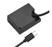 Andoer NP-W126 Dummy Battery Adapter Dummy Battery Coupler per Fujifilm X100F X100V X-S10 X-Pro3 X-E3 X-A2 X-A5 X-A7 X-T1 X- T2 X-T3 X-T4 X-T20 X-T100 X-T200