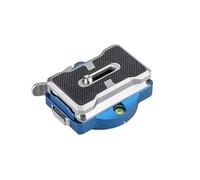 Andoer Piastra per Fotocamera con di Bloccaggio Automatico Base Multifunzionale per Cursore con Testa a Sfera Treppiede (Blu)