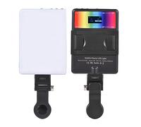 Andoer RGB Luce LED Video, Luce LED da Tasca 2500K-9000K Dimmerabile con Display LCD, 24 Effetti di Illuminazione FX, Fori filettati da 1/4 di pollice, Batteria da 2000 mAh per Youtube Video