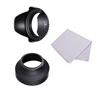 Andoer Set paraluce da 58 mm con paraluce a fiore paraluce per la pulizia dell'obiettivo di ricambio per Canon EOS 700D 650D 600D Rebel T5i T4i T3i T3 per obiettivo Canon EF-S 18-55mm f / 3.5-5.6 IS