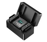 Andoer Sistema microfonico wireless da 2,4 GHz Microfono a clip Portata di trasmissione di 100 m Riduzione del rumore